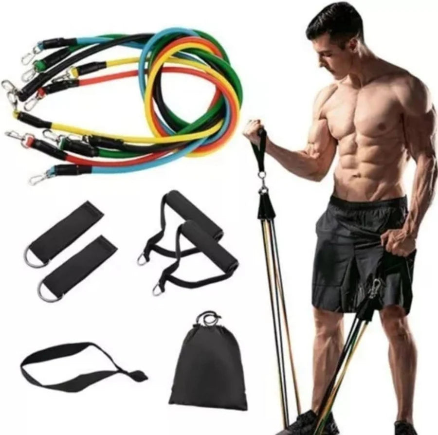 Combo Rueda Abdominal+ Set Bandas Tubula