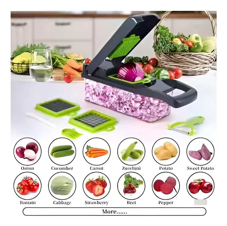 Picador Multifuncional De Verduras 14En1